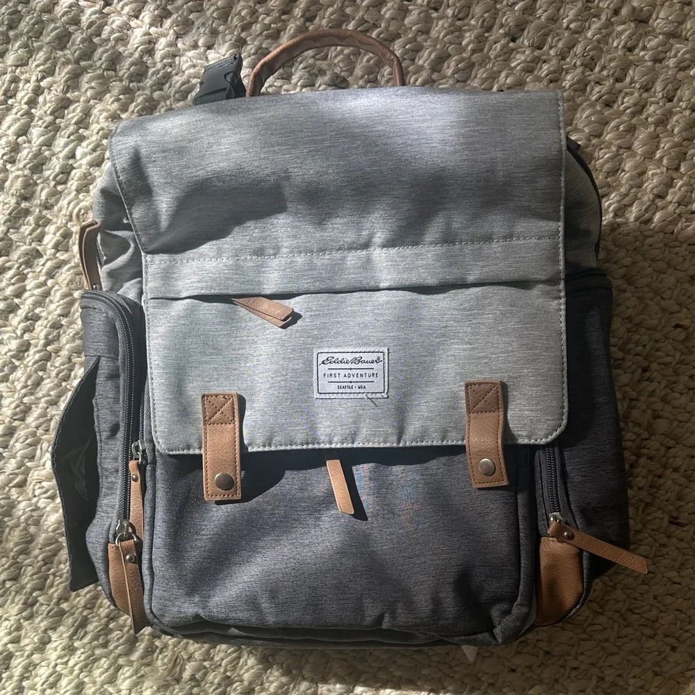 Eddie Bauer Gray Diaper Bag